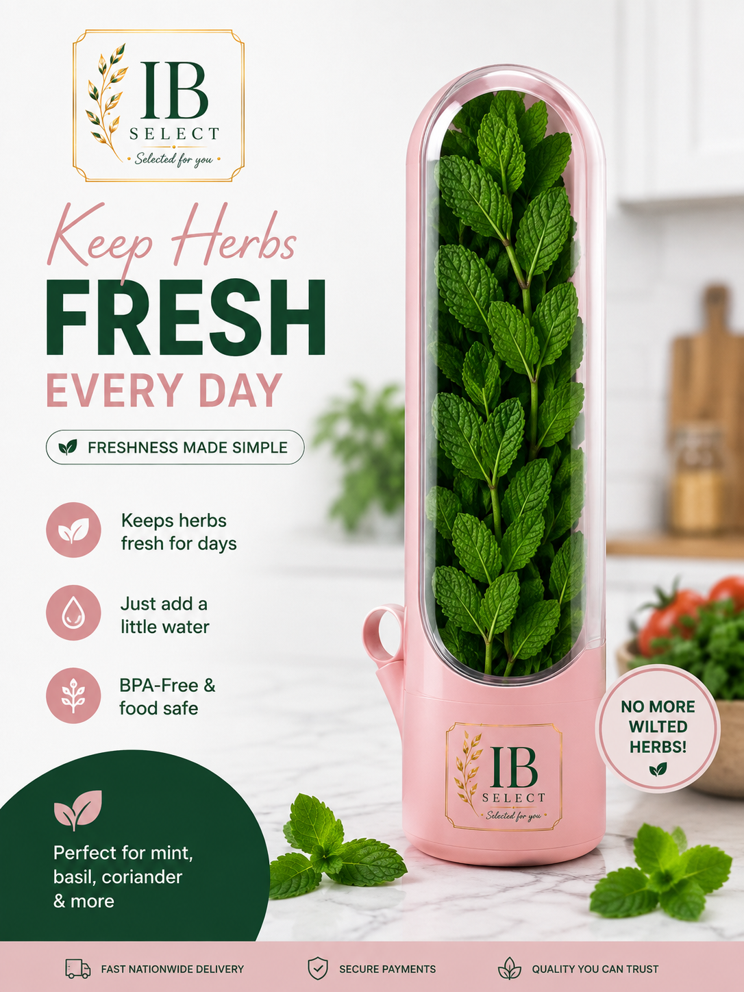 IB Select™ Always Fresh Herb Keeper